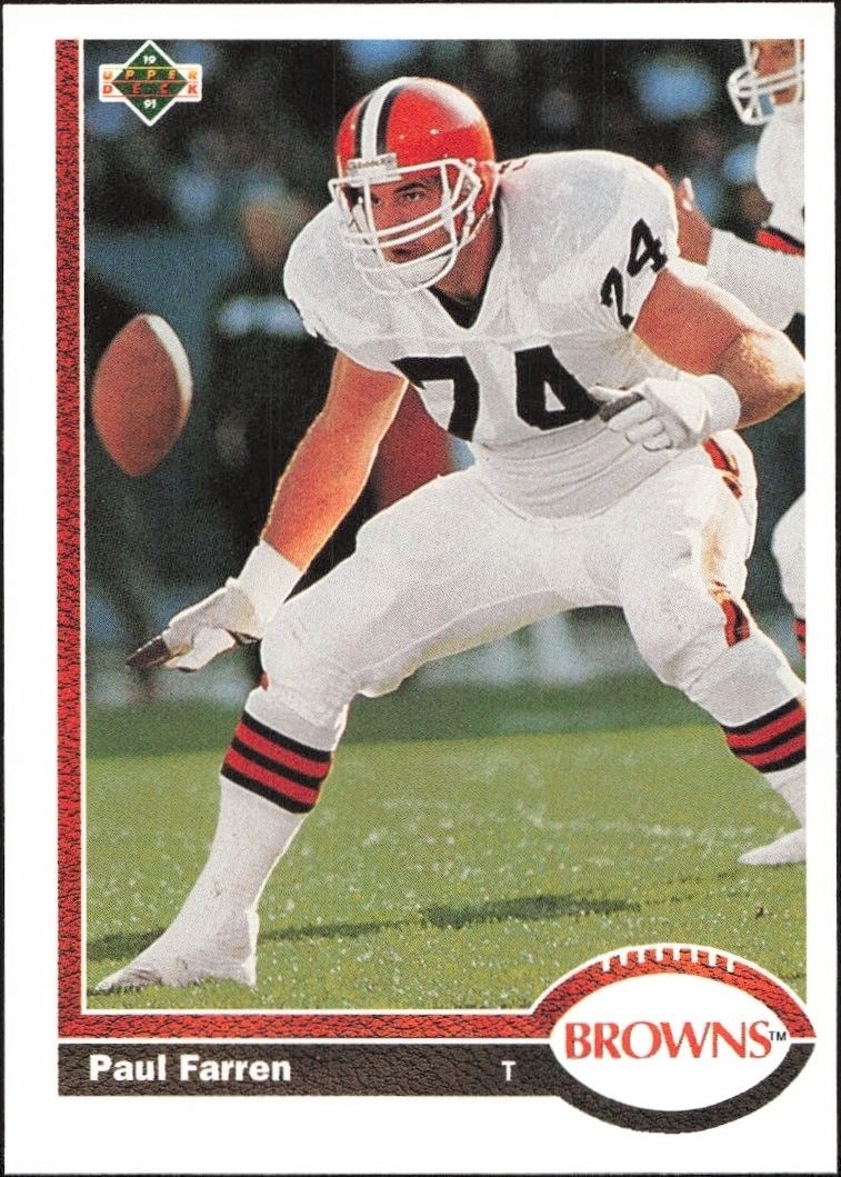1991 Upper-Deck Paul Farren #308 trading card
