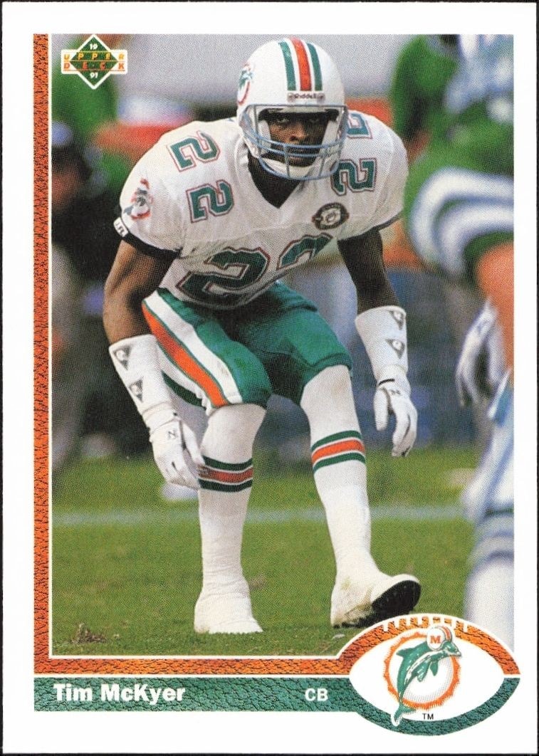 1991 Upper-Deck Tim McKyer #274 trading card