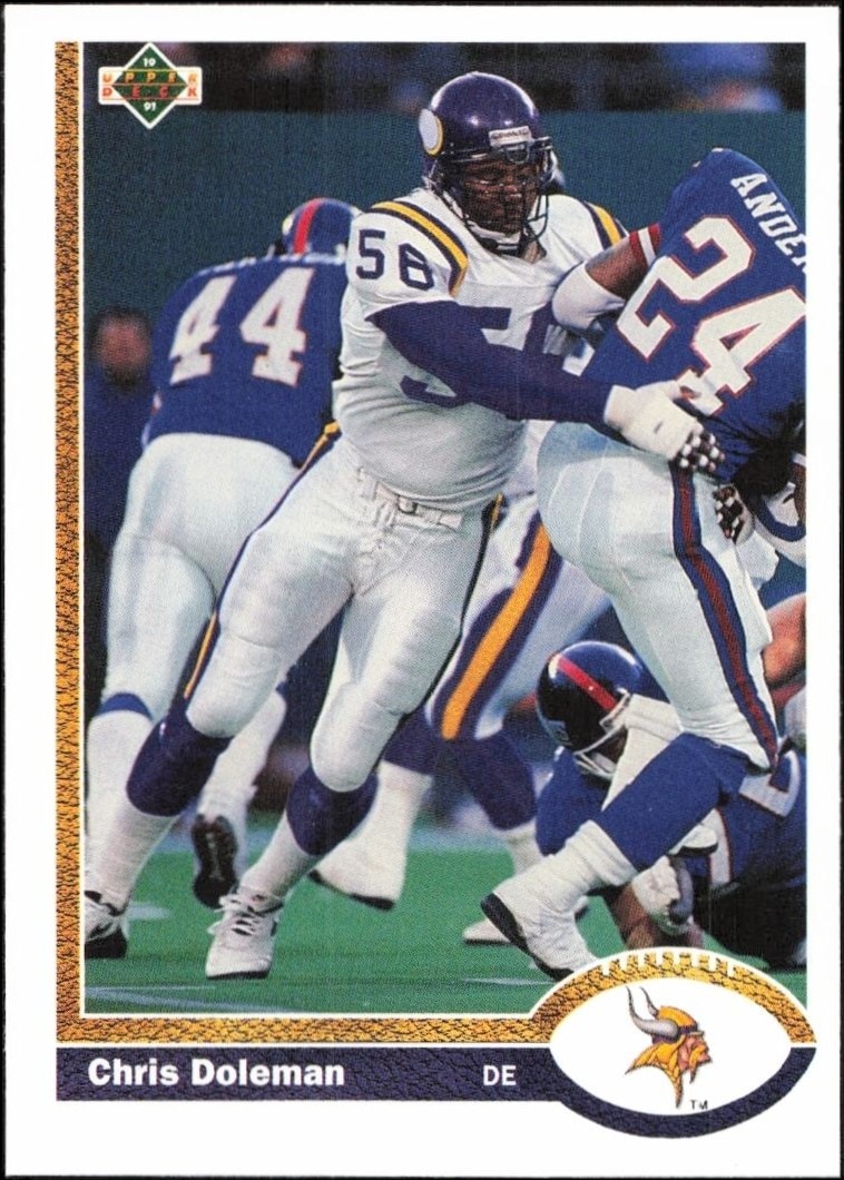 1991 Upper-Deck Chris Doleman #330 trading card