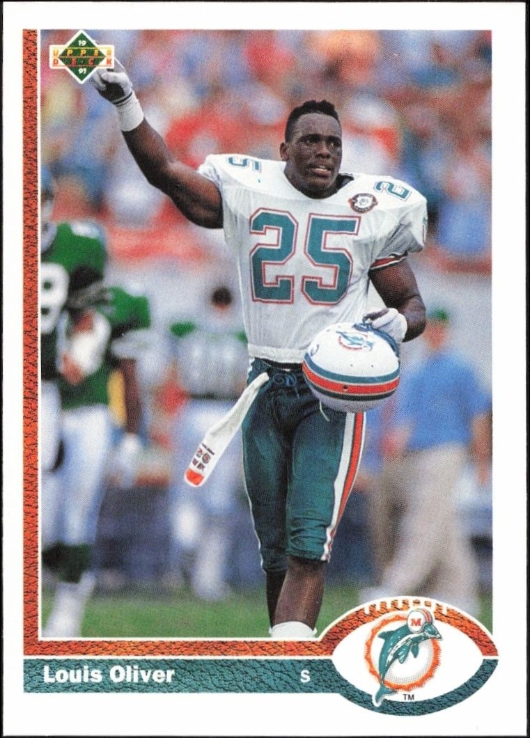 1991 Upper-Deck Louis Oliver #331 trading card