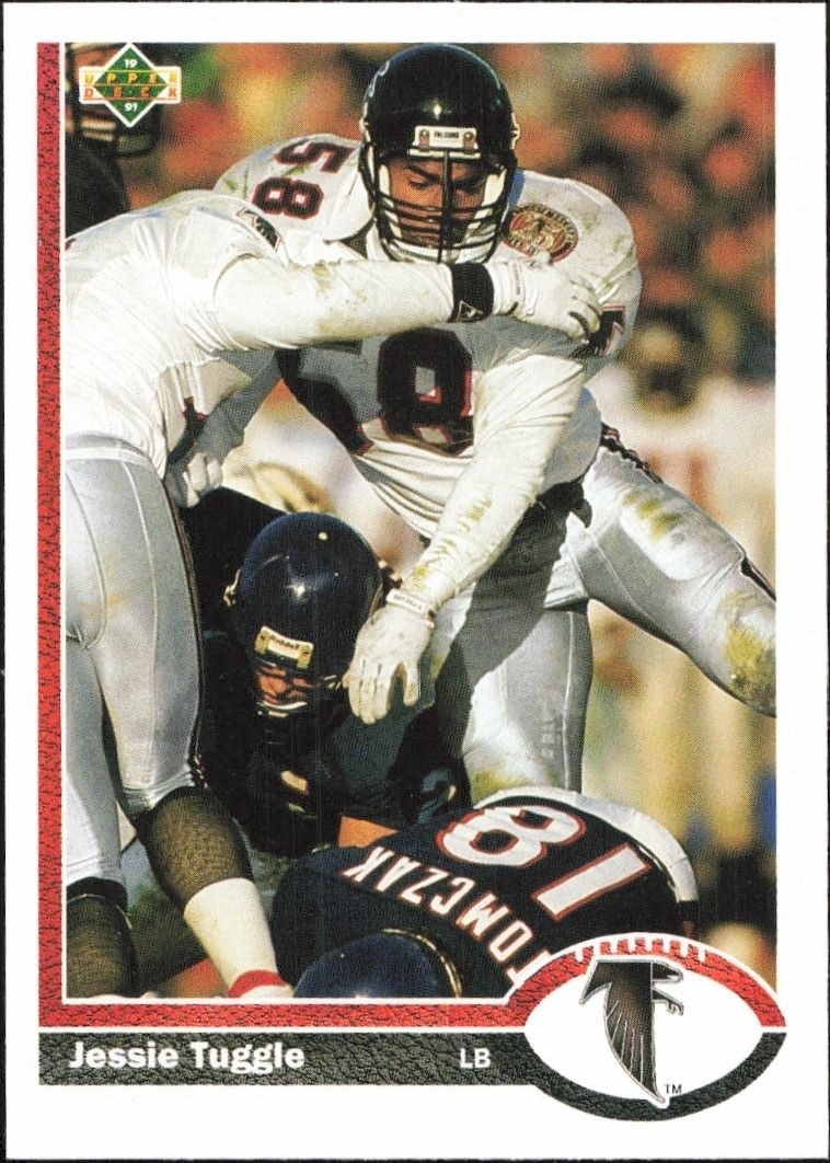1991 Upper-Deck Jessie Tuggle #285 trading card