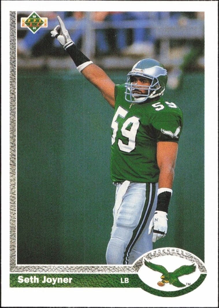 1991 Upper Deck Seth Joyner #284 football trading card front