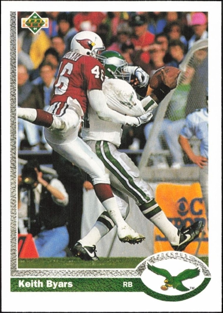 1991 Upper-Deck Keith Byars #282 trading card