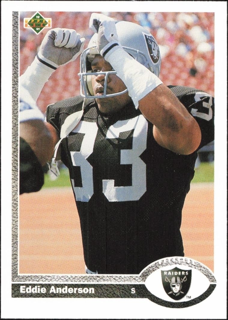 1991 Upper-Deck Eddie Anderson #287 trading card