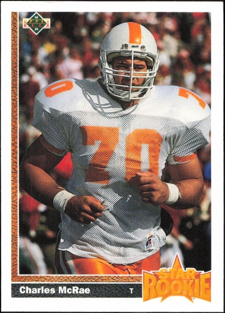 1991 Upper-Deck Charles McRae #6 trading card