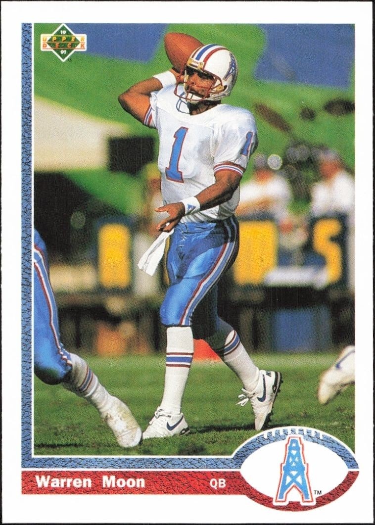 1991 Upper-Deck Warren Moon #256 trading card