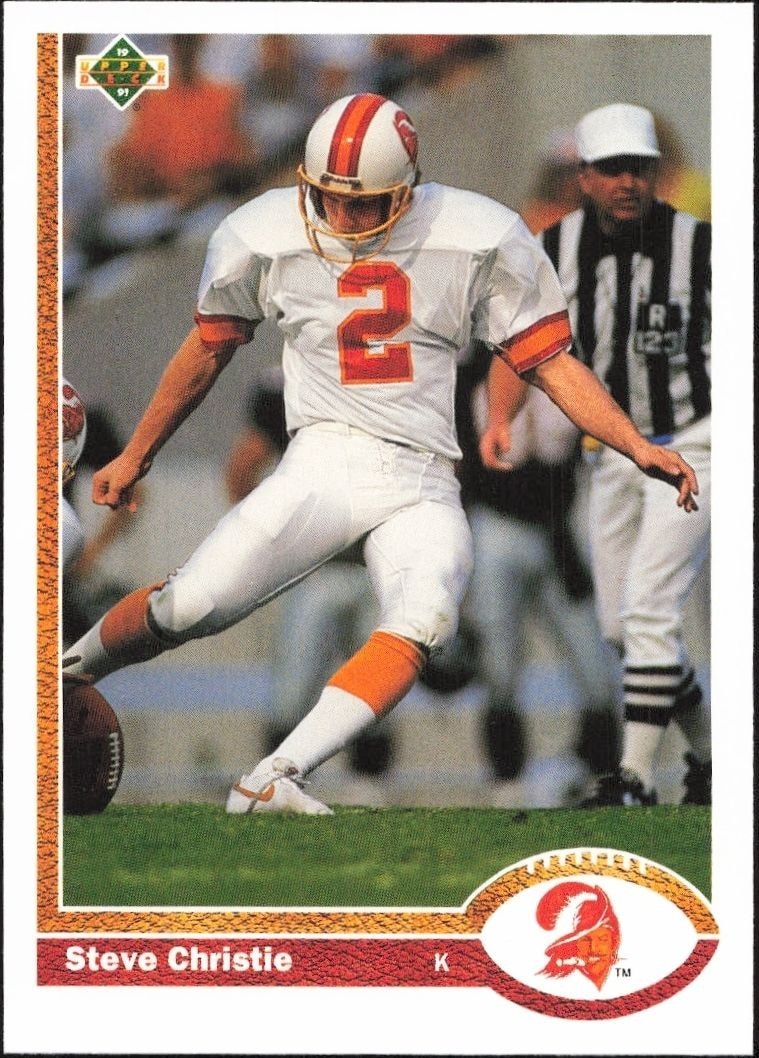 1991 Upper-Deck Steve Christie #263 trading card