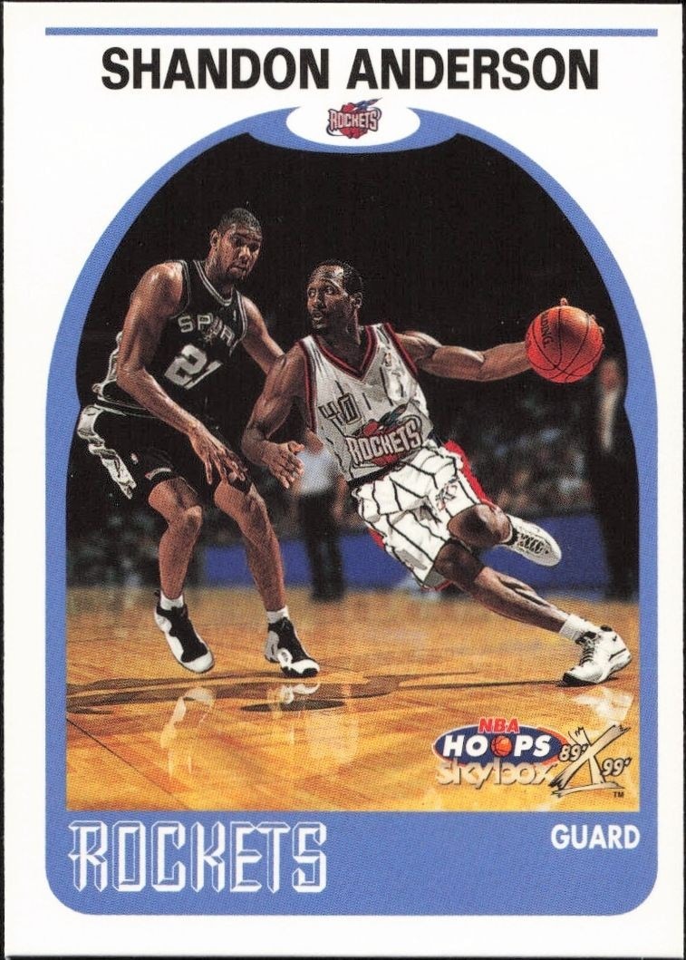 1999-00 Skybox NBA Hoops Decade Shandon Anderson #127 trading card
