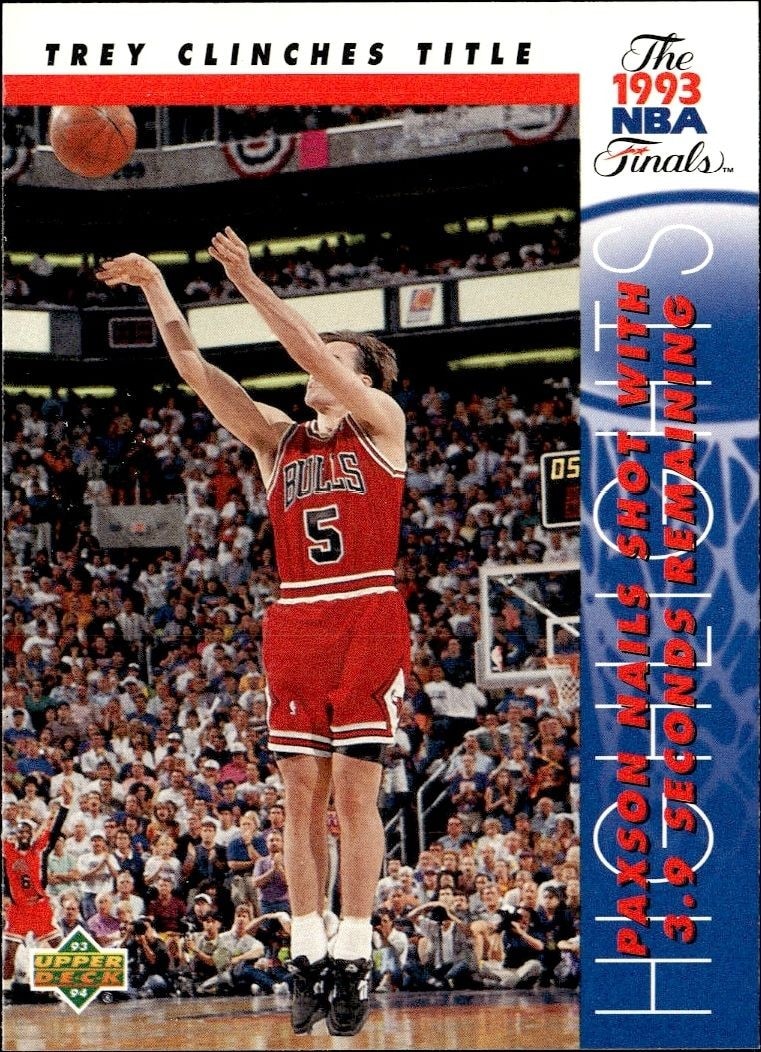 1993-94 Upper-Deck Collector's Choice John Paxson #206 trading card