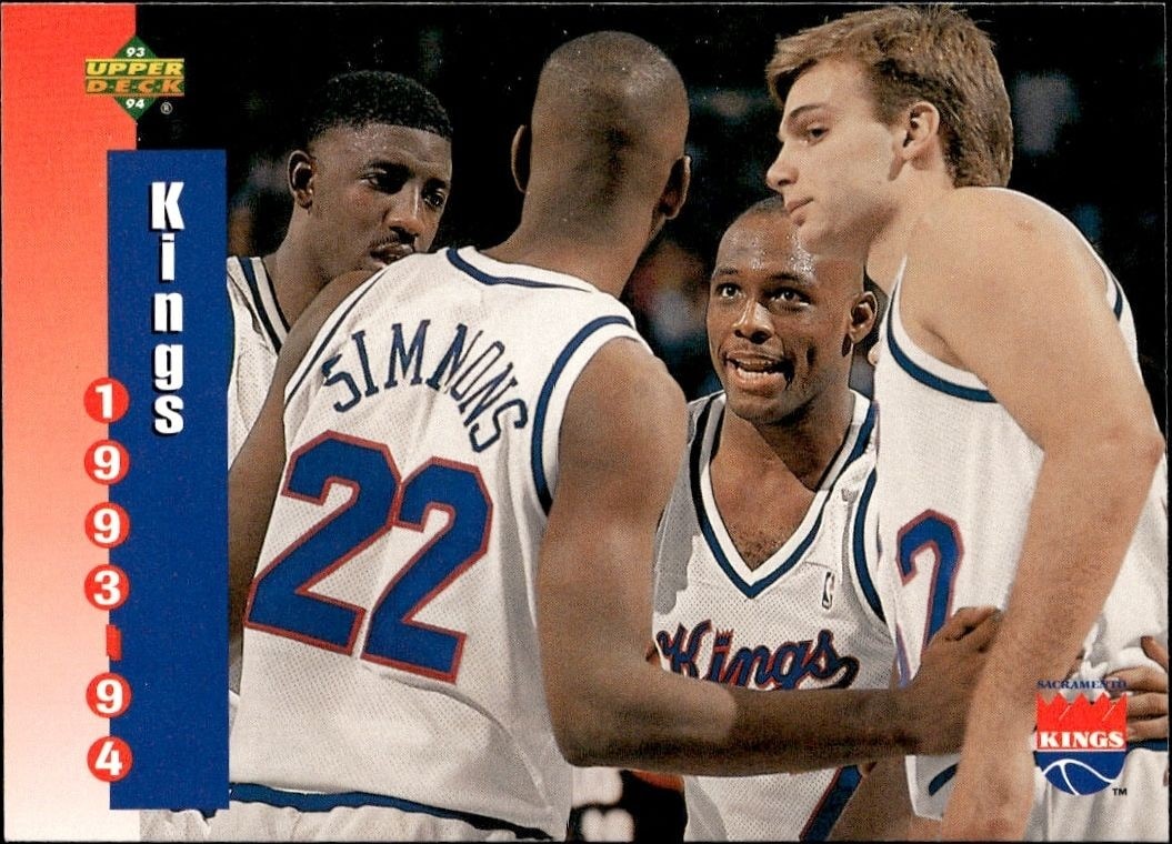 1993-94 Upper-Deck Collector's Choice Sacramento Kings #232 trading card