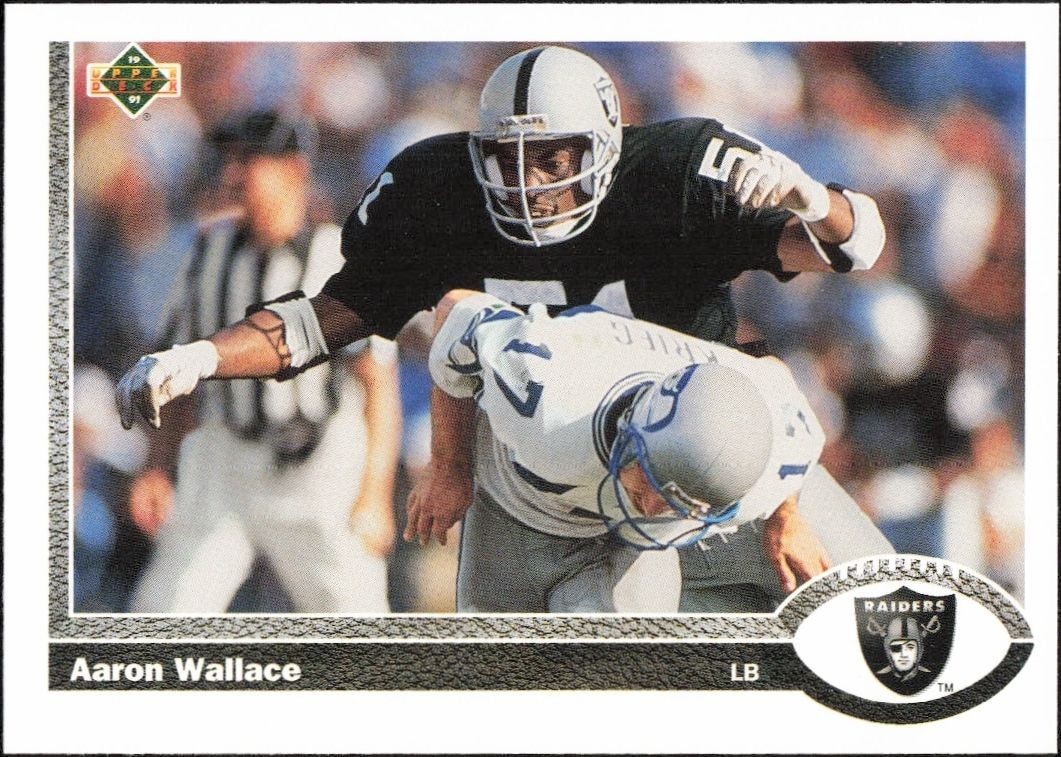 1991 Upper-Deck Aaron Wallace #448 trading card