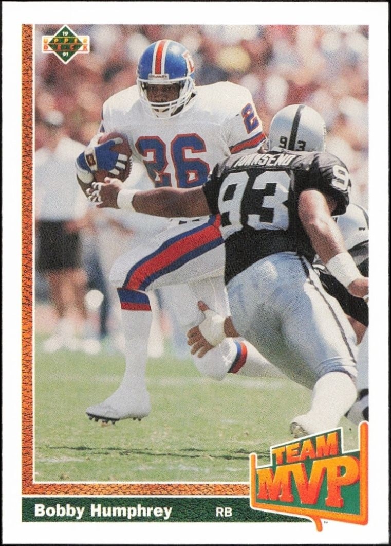 1991 Upper-Deck Bobby Humphrey #457 trading card