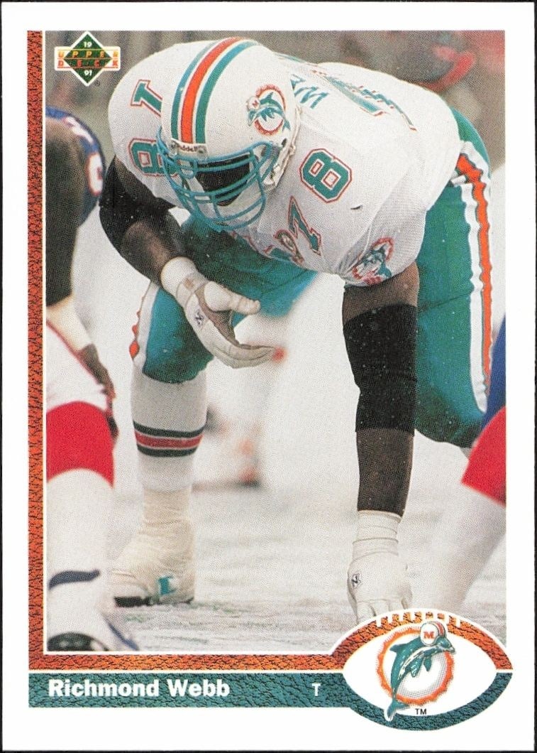 1991 Upper-Deck Richmond Webb #381 trading card