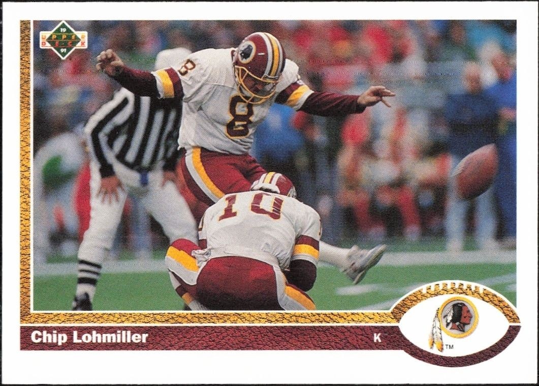 1991 Upper-Deck Chip Lohmiller #419 trading card