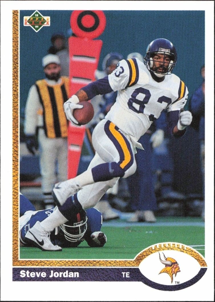 1991 Upper-Deck Steve Jordan #348 trading card