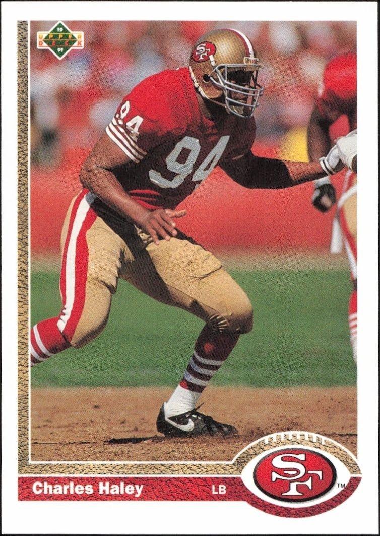 1991 Upper-Deck Charles Haley #353 trading card