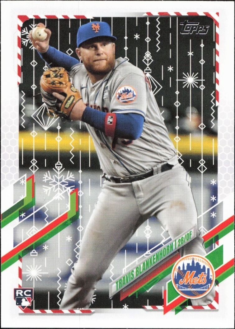 2021 Topps Holiday Travis Blankenhorn #HW156 trading card