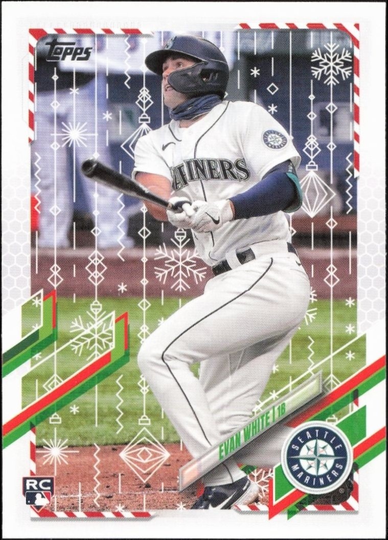 2021 Topps Holiday Evan White #HW84 trading card