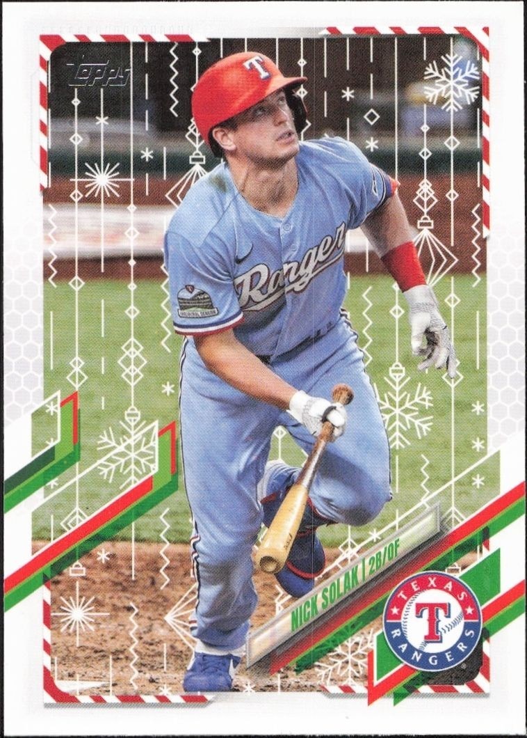 2021 Topps Holiday Nick Solak #HW14 trading card