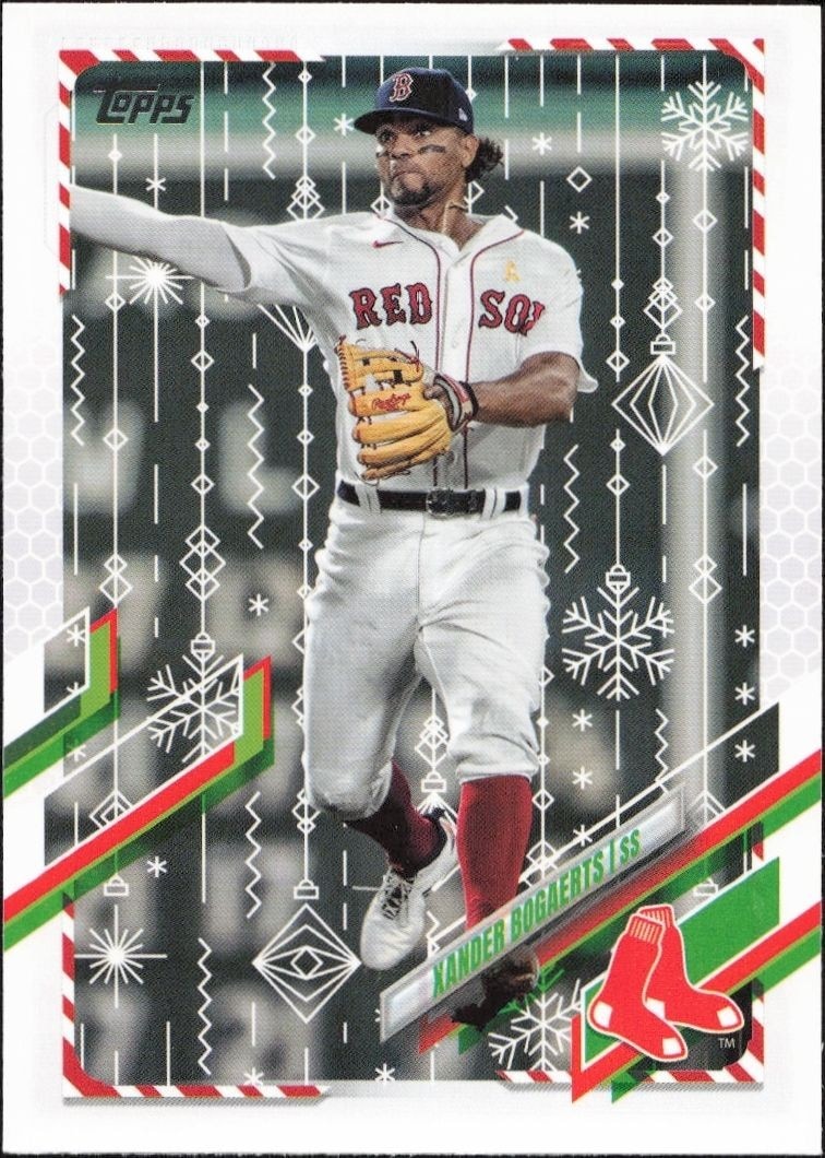2021 Topps Holiday Xander Bogaerts #HW36 trading card