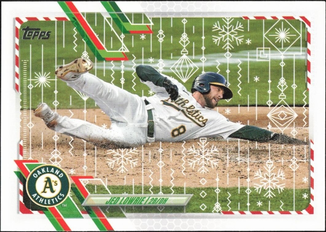 2021 Topps Holiday Jed Lowrie #HW98 trading card