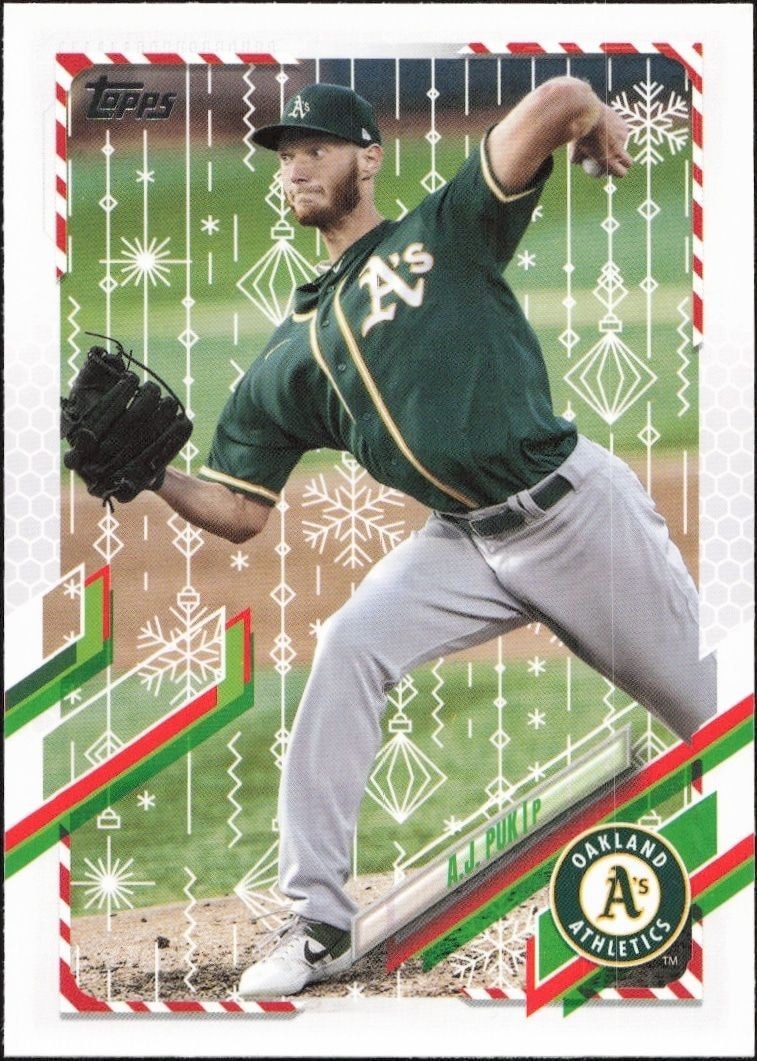 2021 Topps Holiday A.J. Puk #HW95 trading card