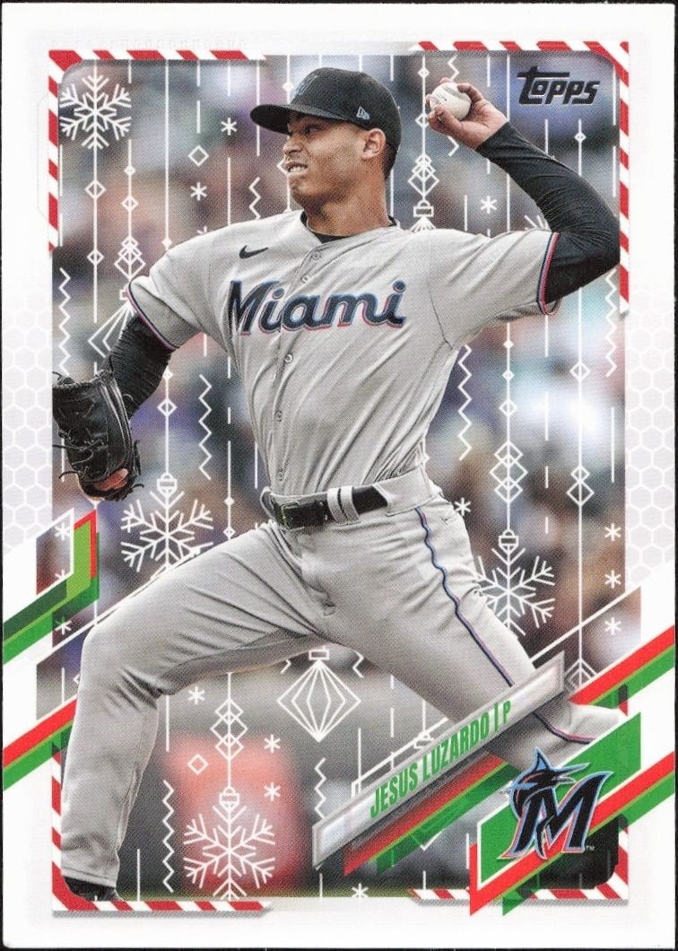 2021 Topps Holiday Jesus Luzardo #HW5 trading card