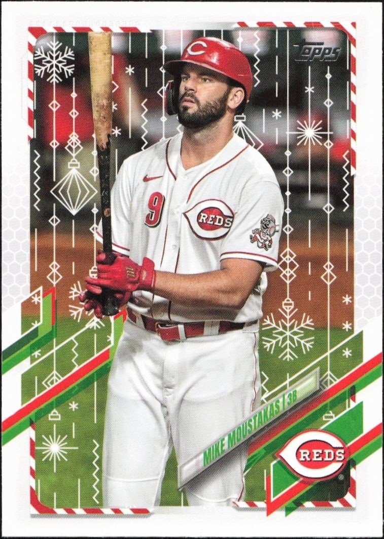 2021 Topps Holiday Mike Moustakas #HW123 trading card