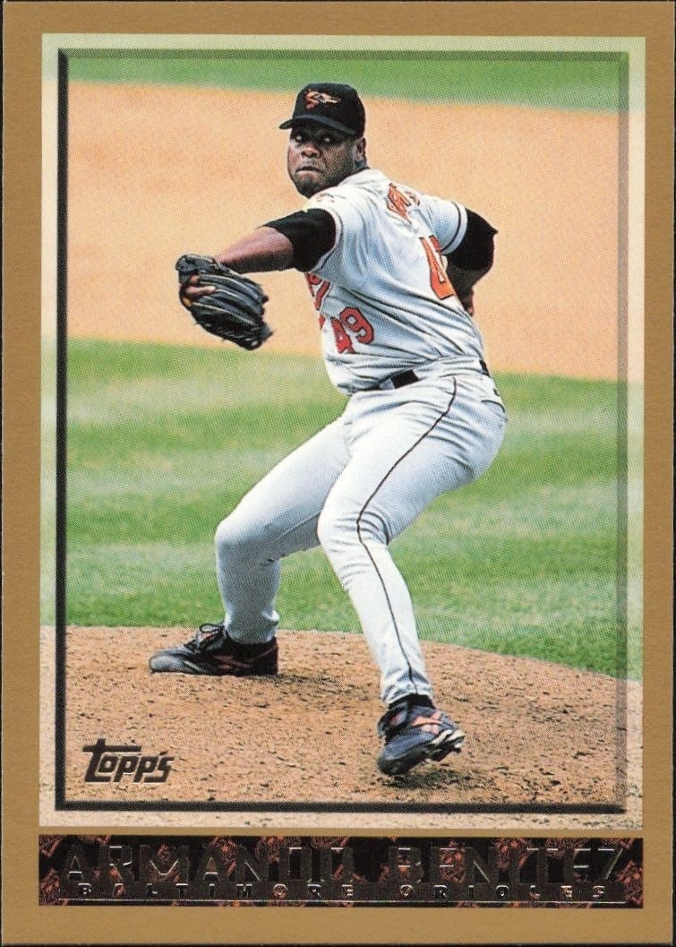 1998 Topps Series 1 Armando Benitez #203 trading card
