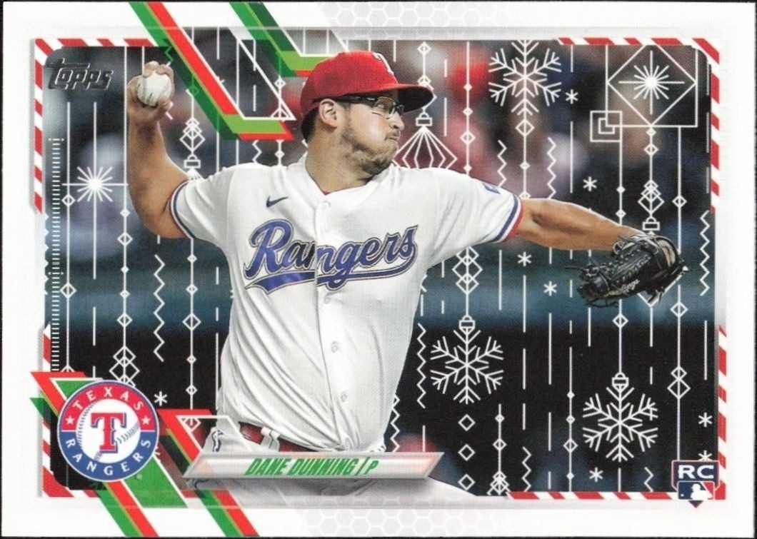 2021 Topps Holiday Dane Dunning #HW65 trading card