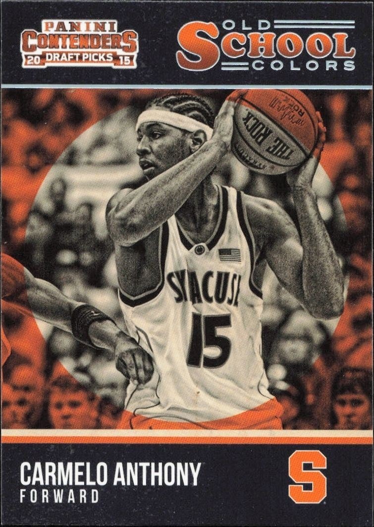 2015-16 Panini Contenders Draft Picks Carmelo Anthony #4 trading card