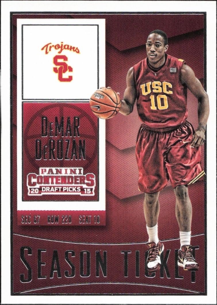 2015-16 Panini Contenders Draft Picks DeMar DeRozan #24 trading card