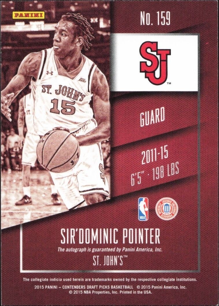 Sir'Dominic Pointer - Back