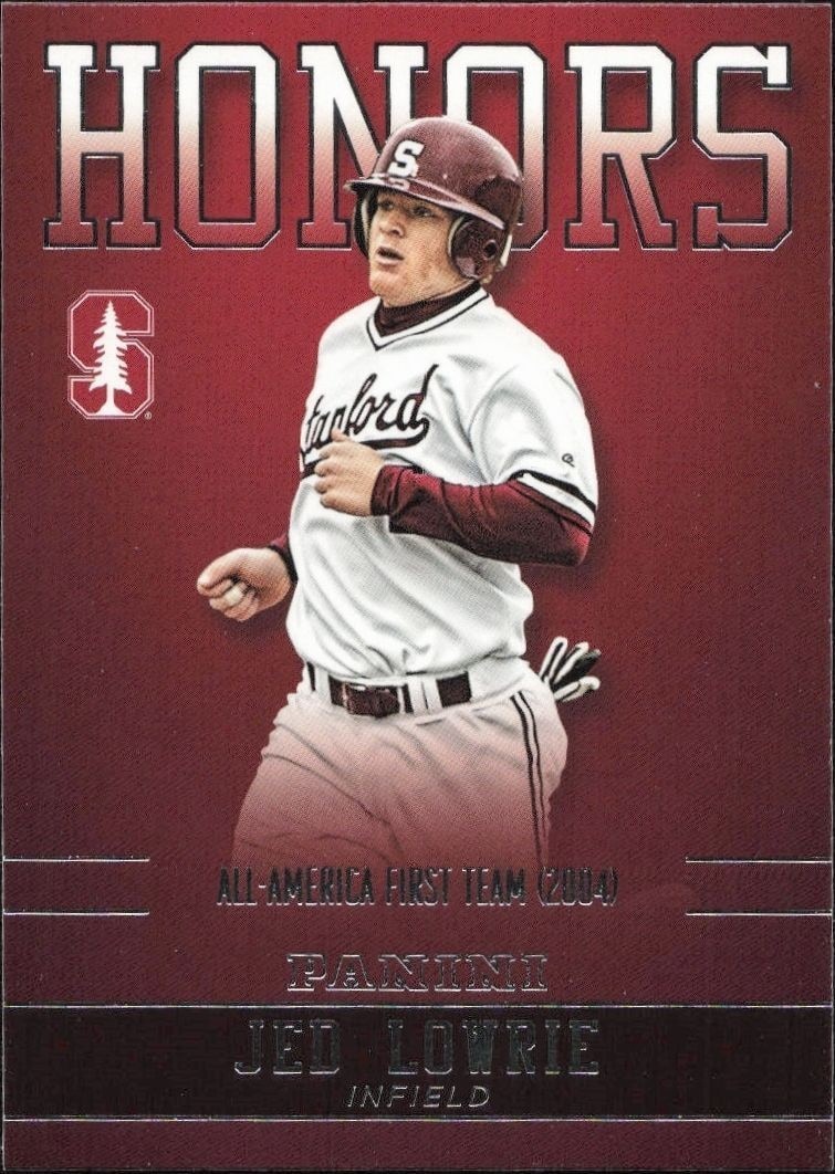 2015 Panini Stanford University Jed Lowrie #JL-STA trading card