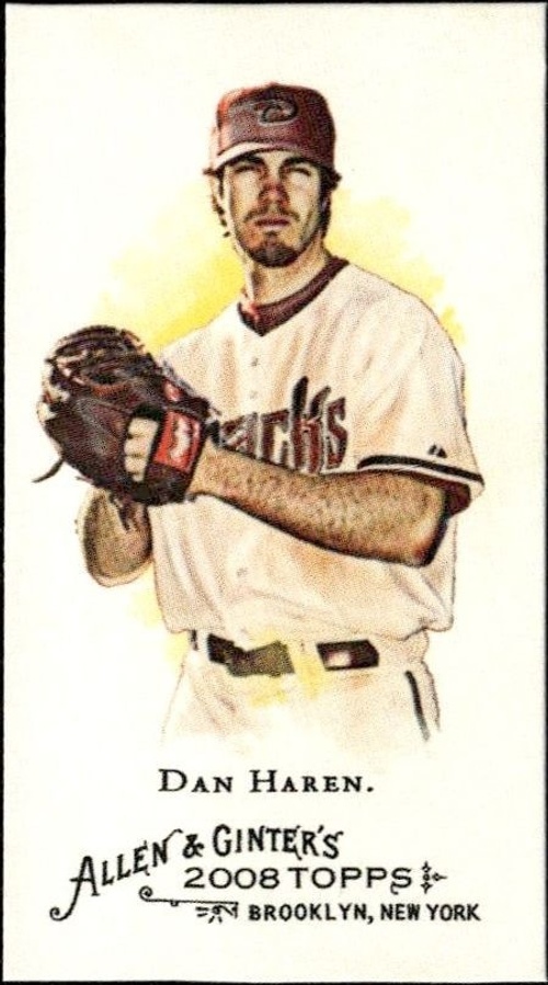 2008 Topps Allen & Ginter Dan Haren #235 trading card