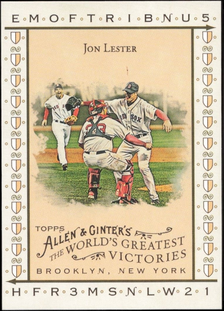 2008 Topps Allen & Ginter Jon Lester #WGV5 trading card