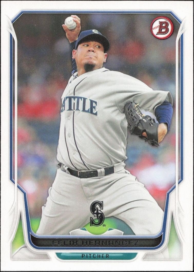 2014 Bowman Felix Hernandez #102 trading card