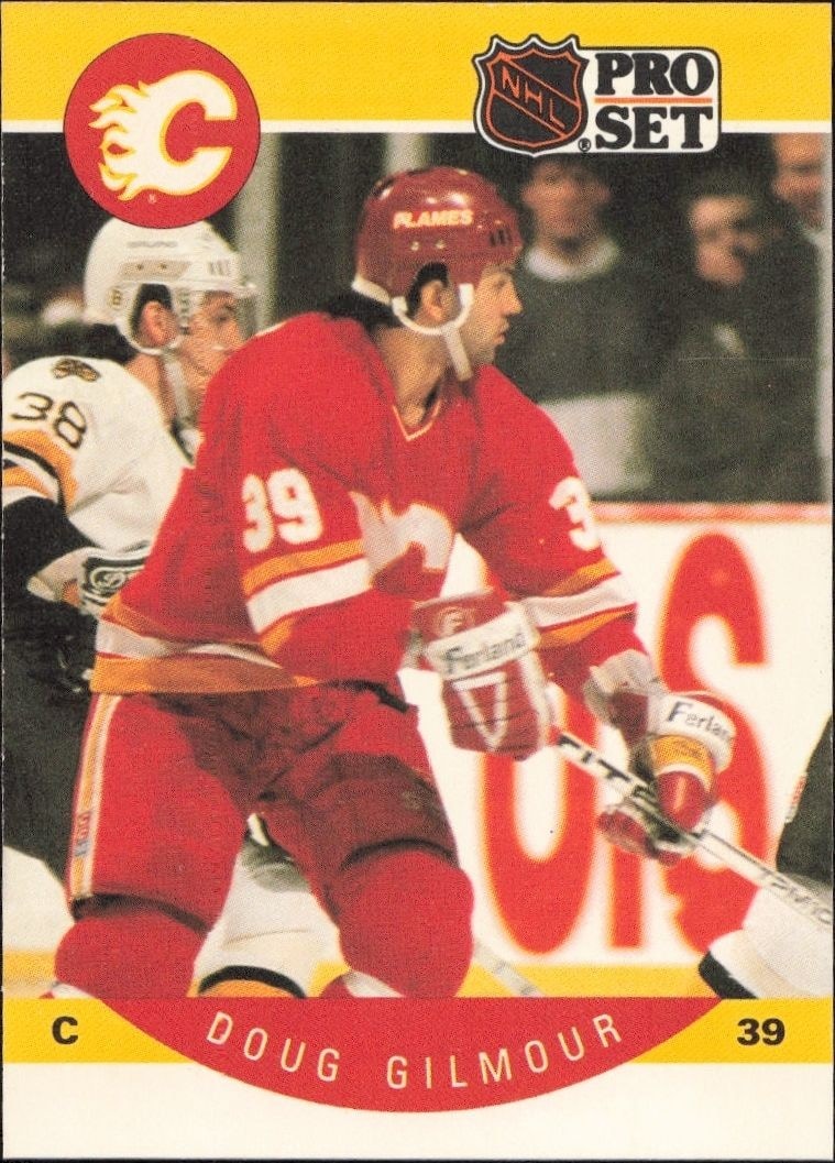 1990-91 Pro-Set NHL Series 1 Doug Gilmour #34 trading card