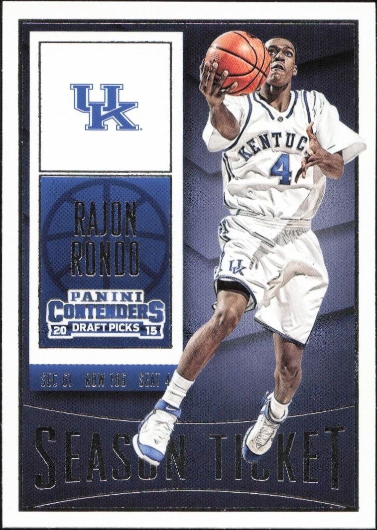 2015-16 Panini Contenders Draft Picks Rajon Rondo #81 trading card