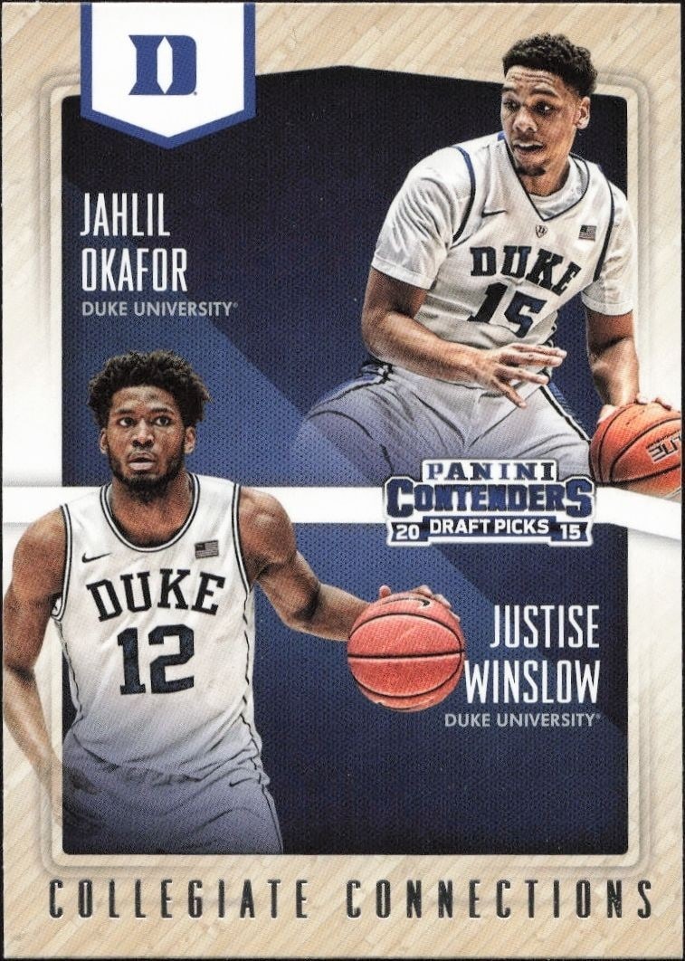 2015-16 Panini Contenders Draft Picks Jahlil Okafor #5 trading card