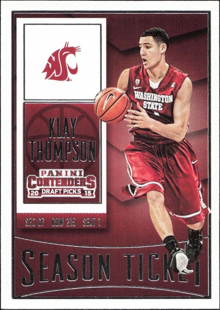2015-16 Panini Contenders Draft Picks Klay Thompson #61 trading card