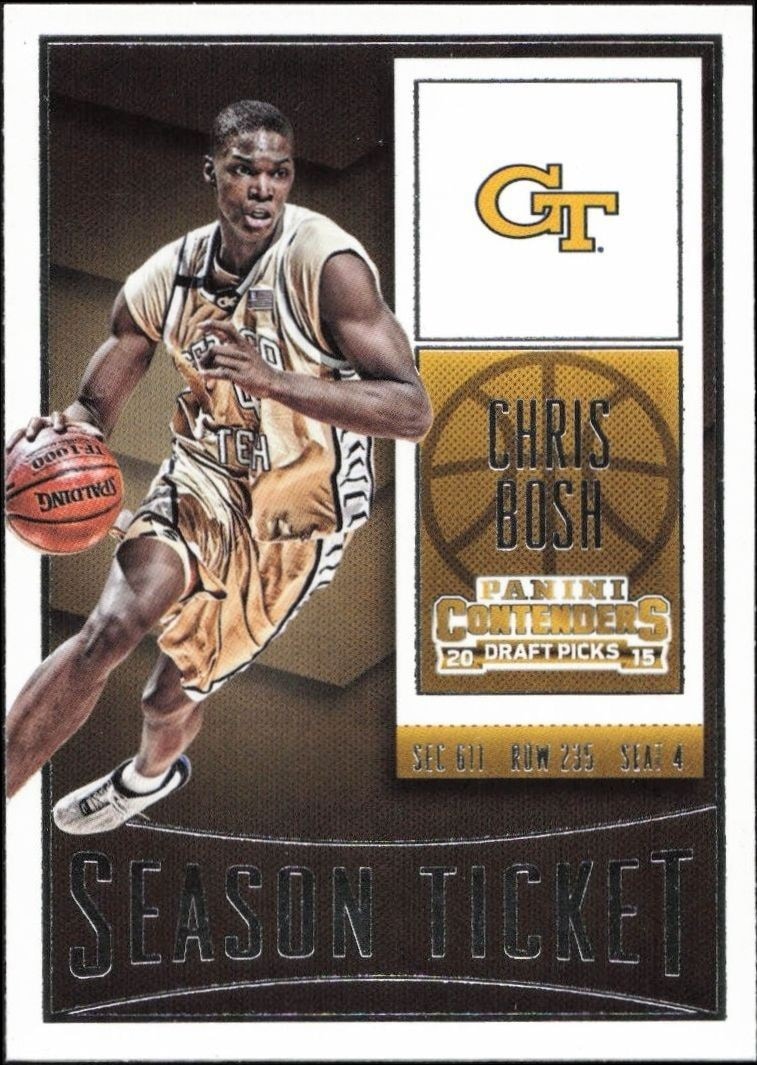 2015-16 Panini Contenders Draft Picks Chris Bosh #18 trading card
