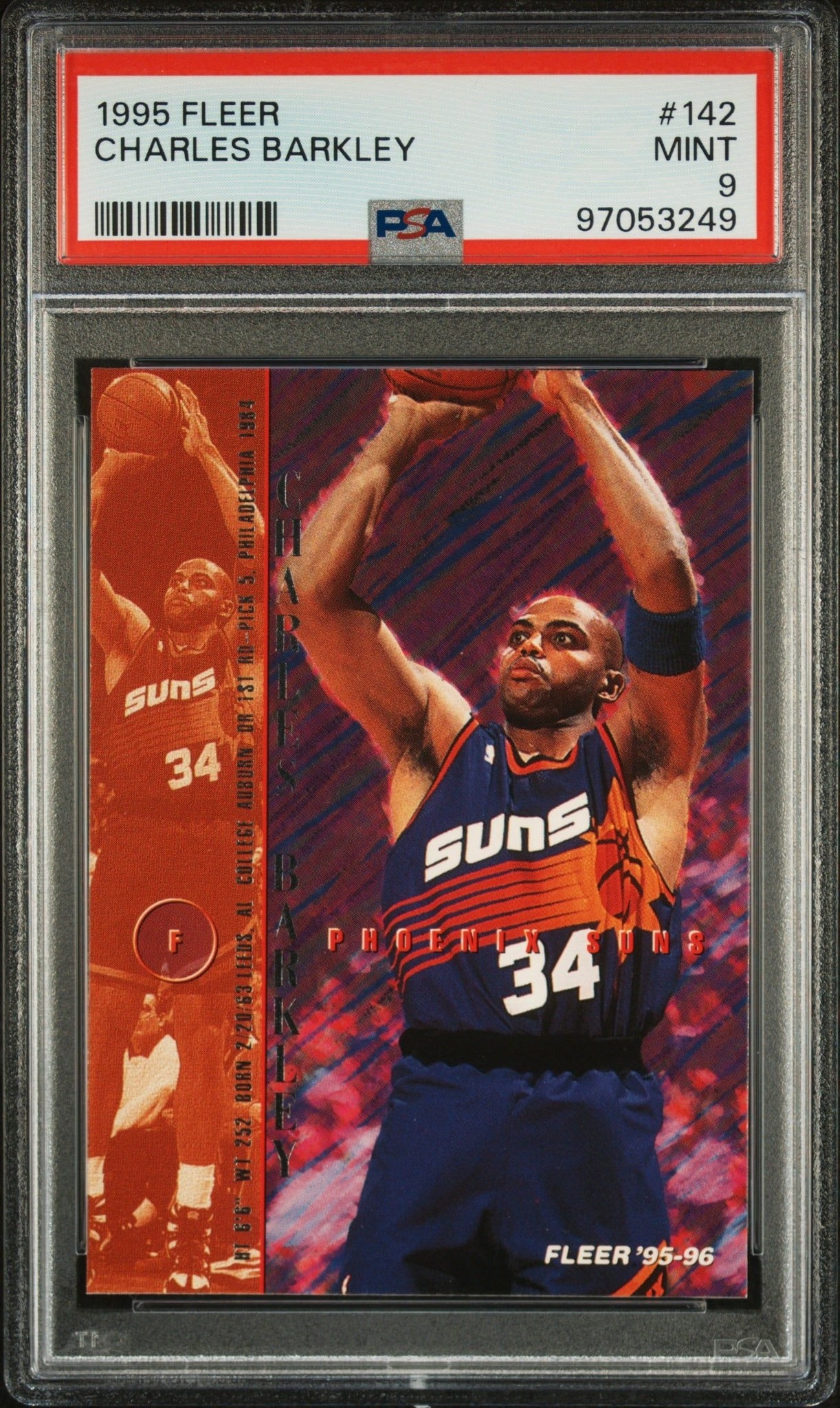 1995-96 Fleer Charles Barkley #142 trading card