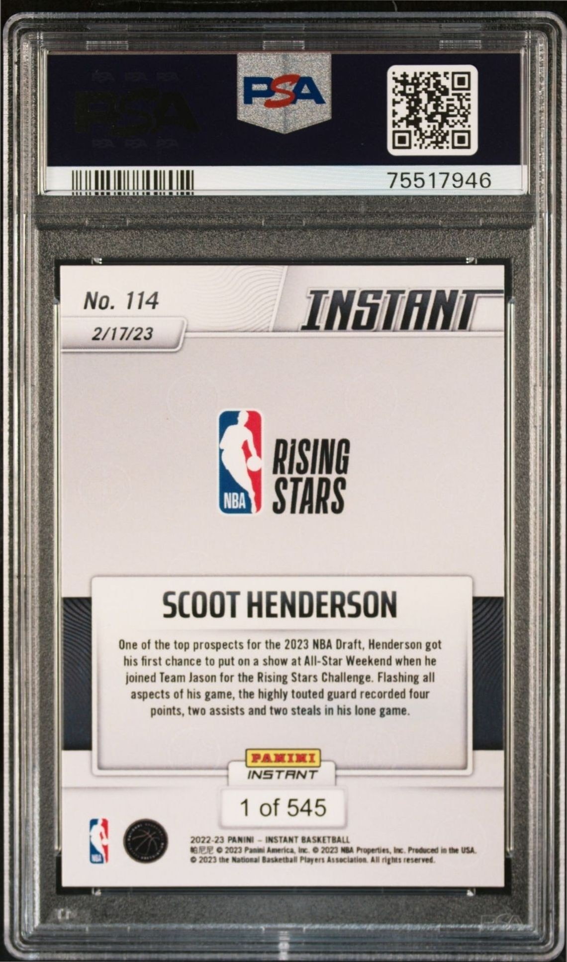Scoot Henderson - Back