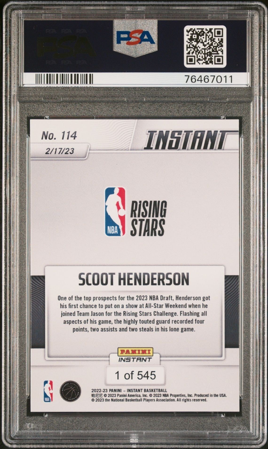 Scoot Henderson - Back