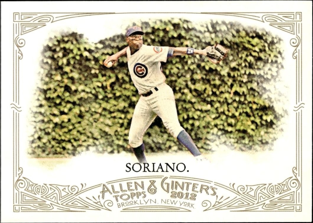 2012 Topps Allen & Ginter Alfonso Soriano #242 trading card