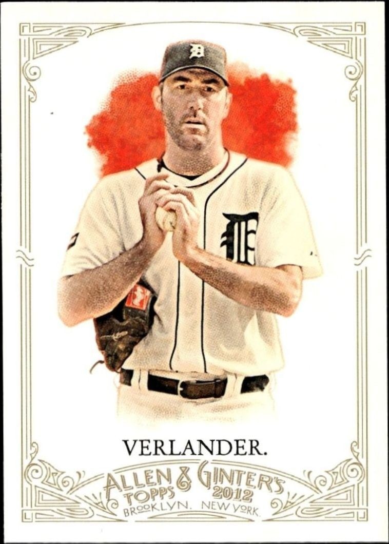 2012 Topps Allen & Ginter Justin Verlander #262 trading card