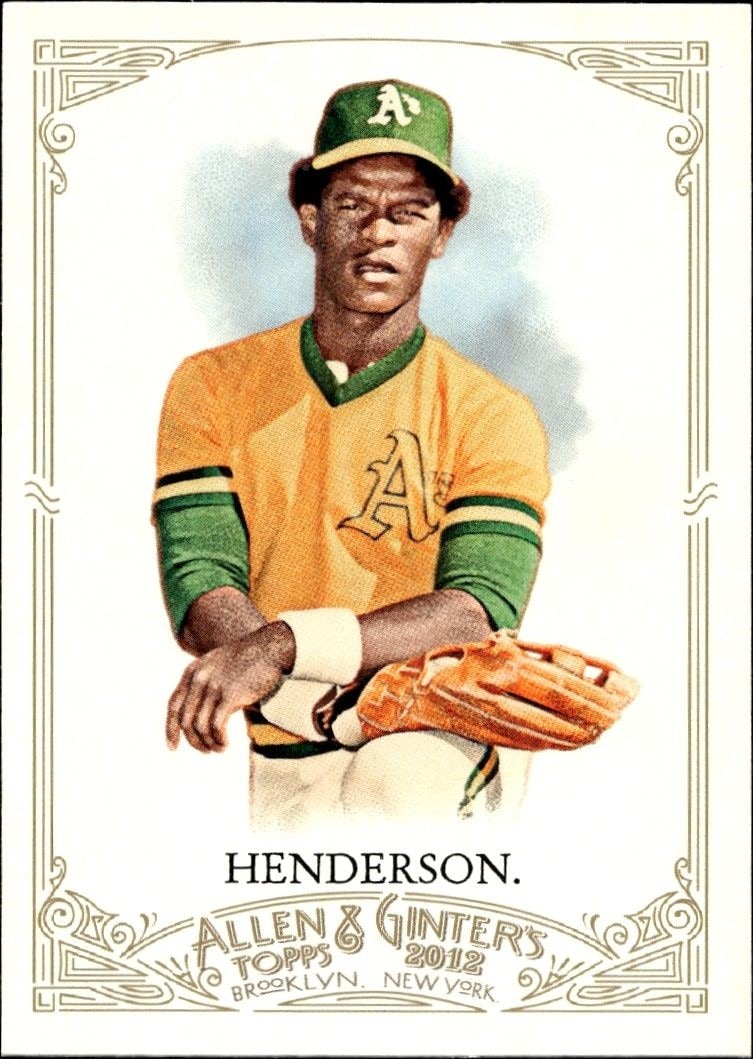 2012 Topps Allen & Ginter Rickey Henderson #254 trading card