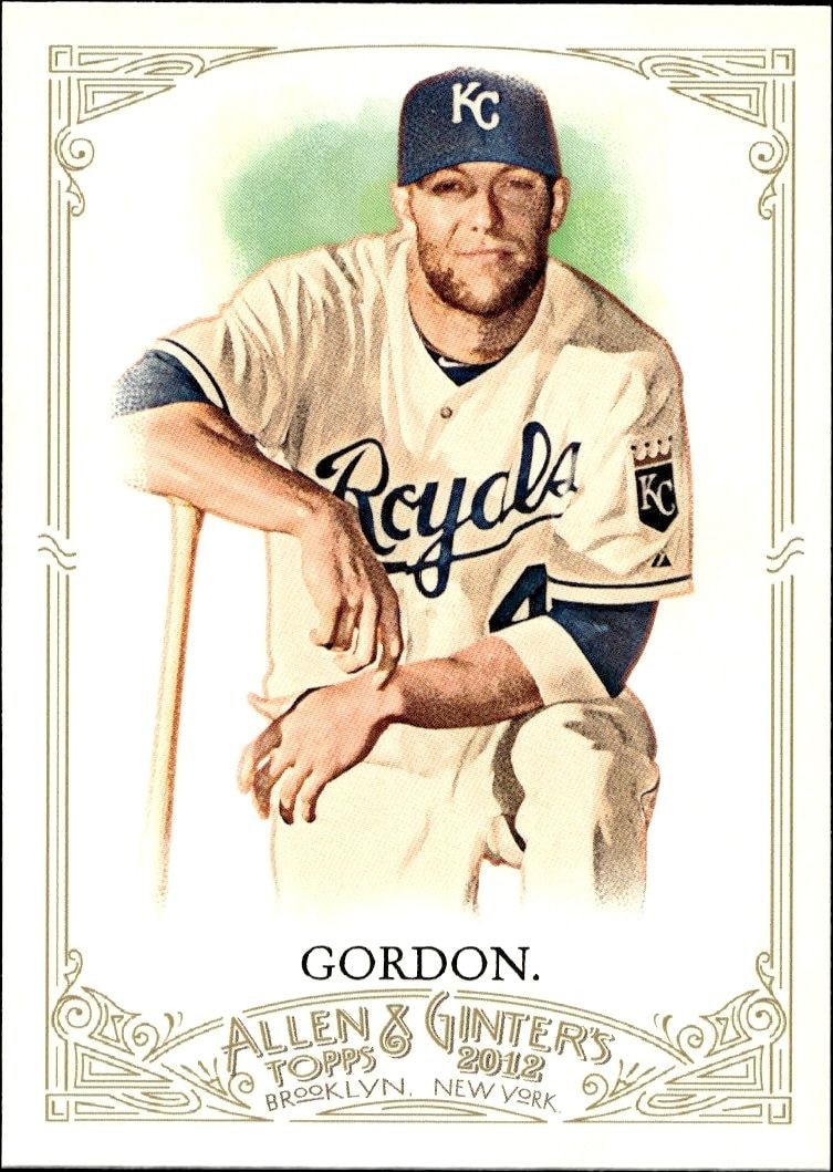 2012 Topps Allen & Ginter Alex Gordon #34 trading card