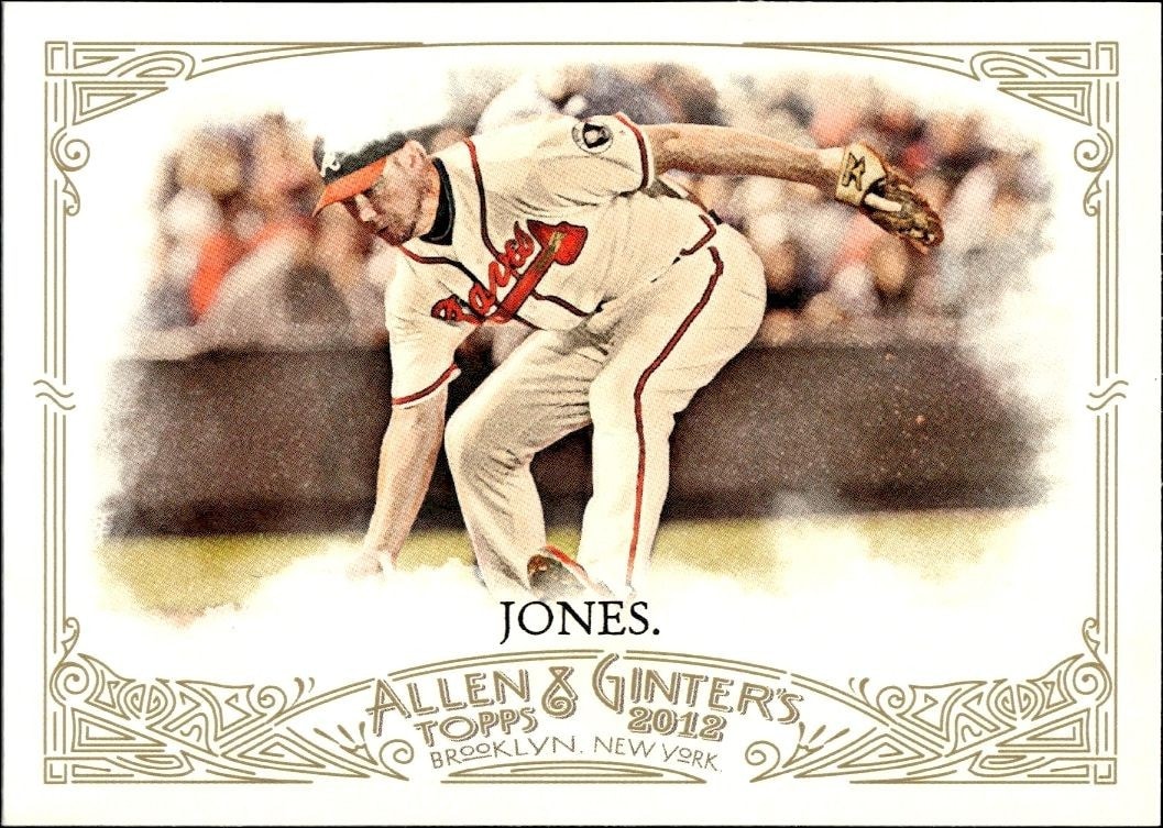 2012 Topps Allen & Ginter Chipper Jones #33 trading card